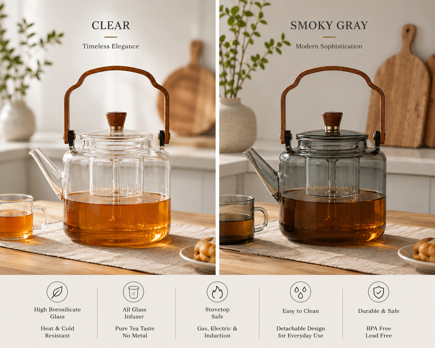 Borosilicate Glass Teapot