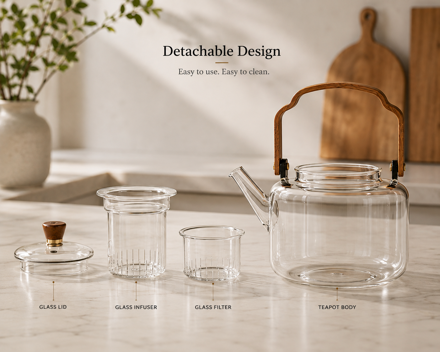 Borosilicate Glass Teapot