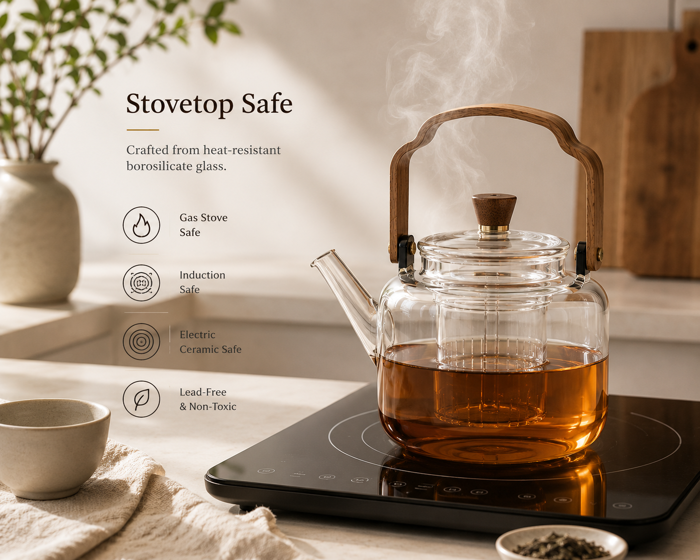 Borosilicate Glass Teapot