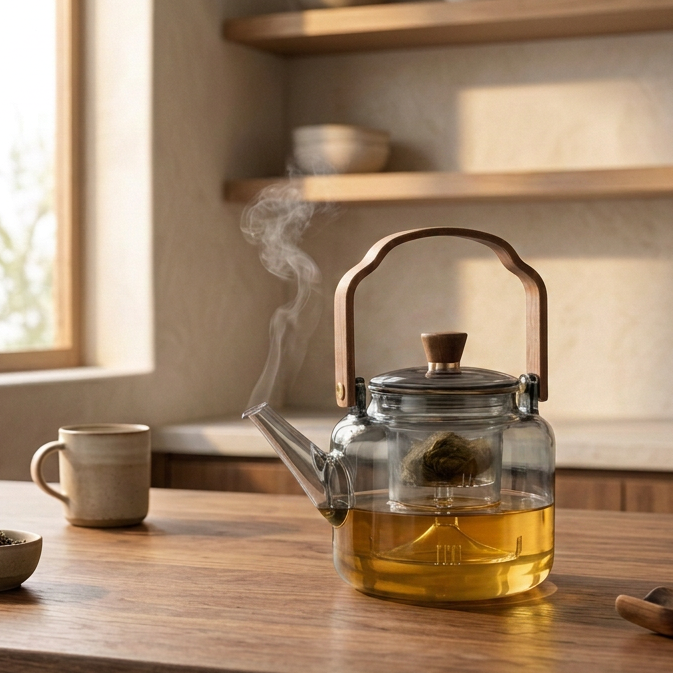 Borosilicate Glass Teapot
